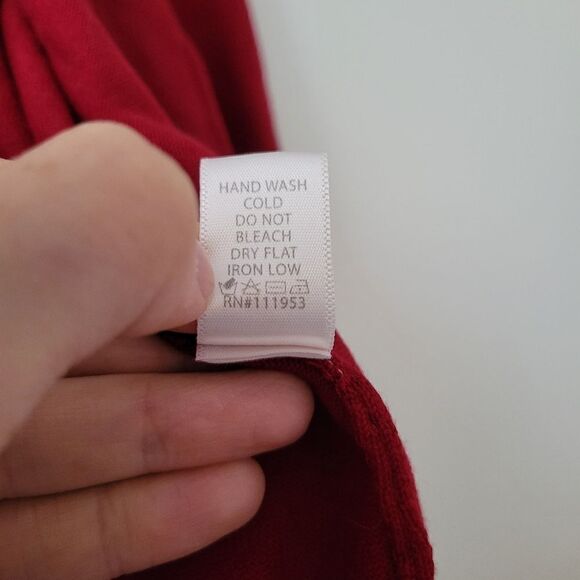 Active USA Cropped Cardigan Sweater Red Bright Medium - Picture 7 of 8